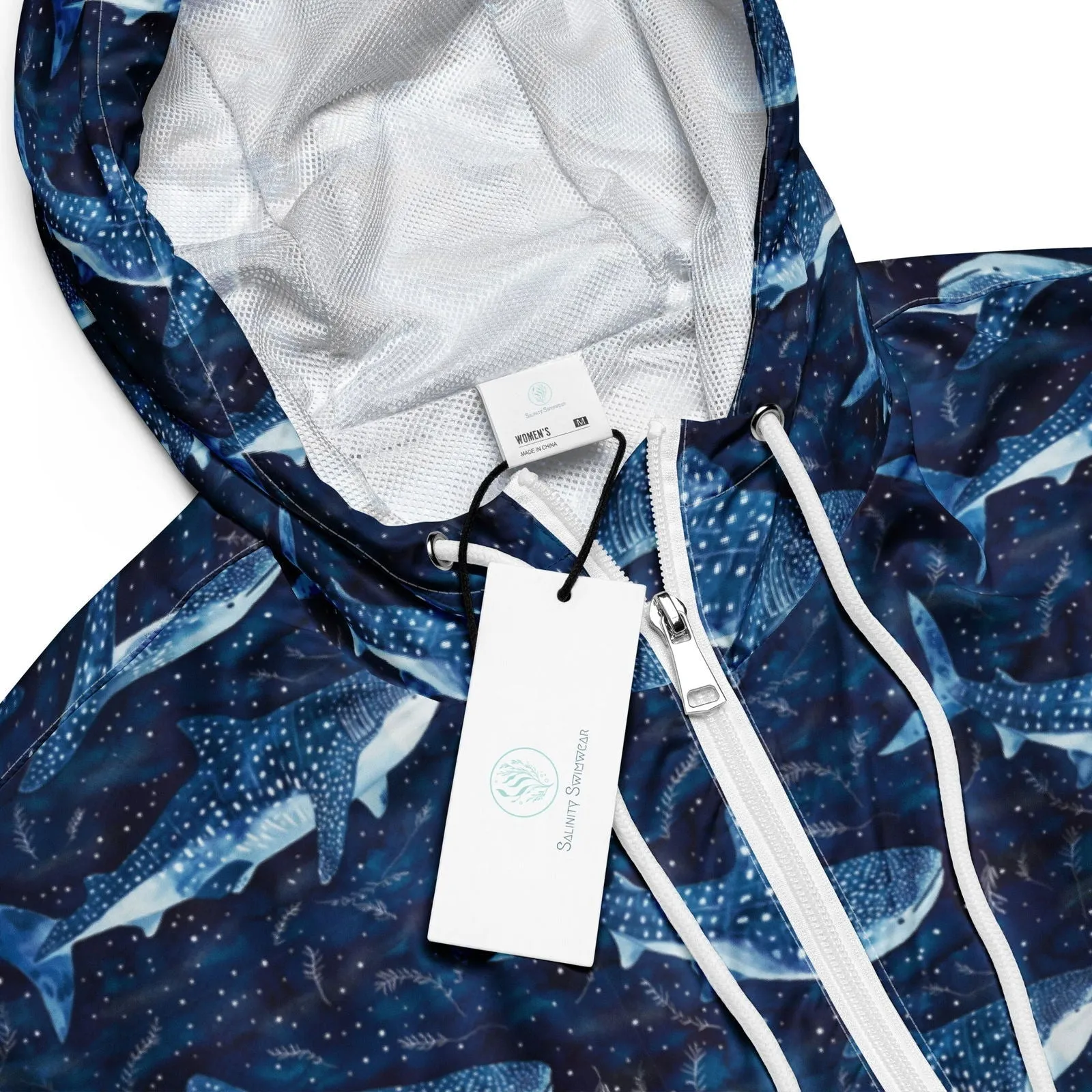 Whale Shark Dream Women’s Cropped Windbreaker
