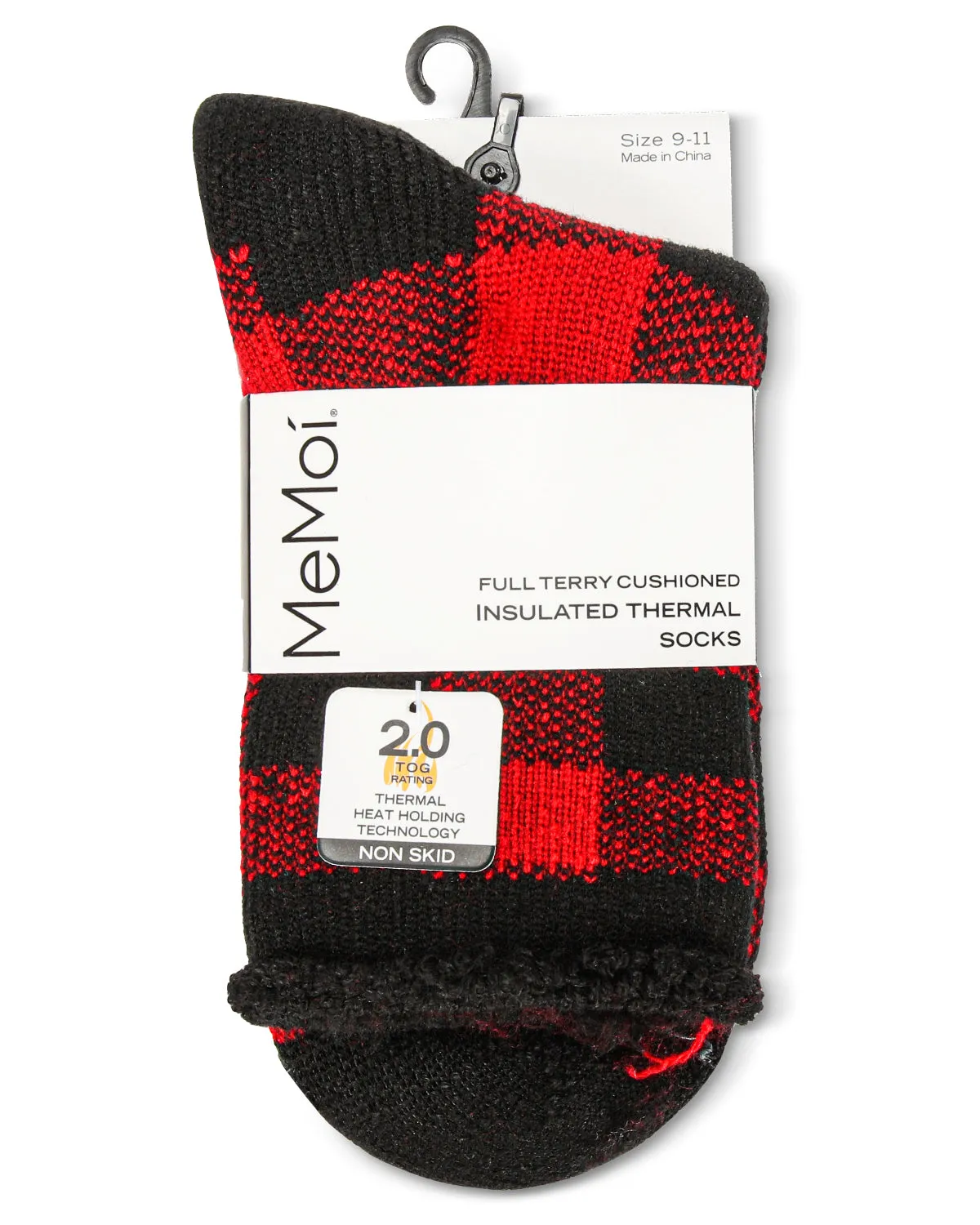 Women's Buffalo Plaid Cozy Warm Thermal Crew Socks