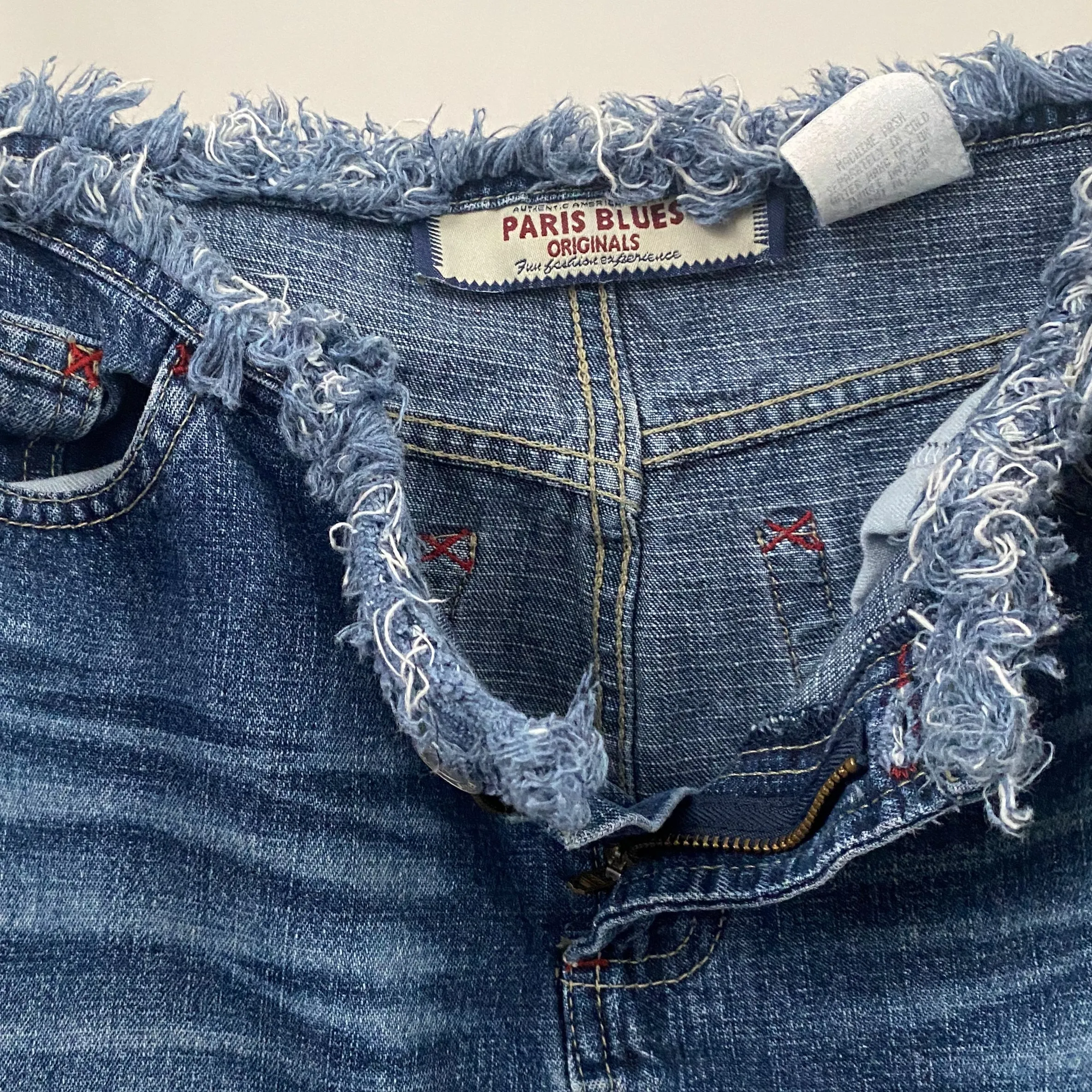 Y2K Frayed Denim Midi Skirt - 11