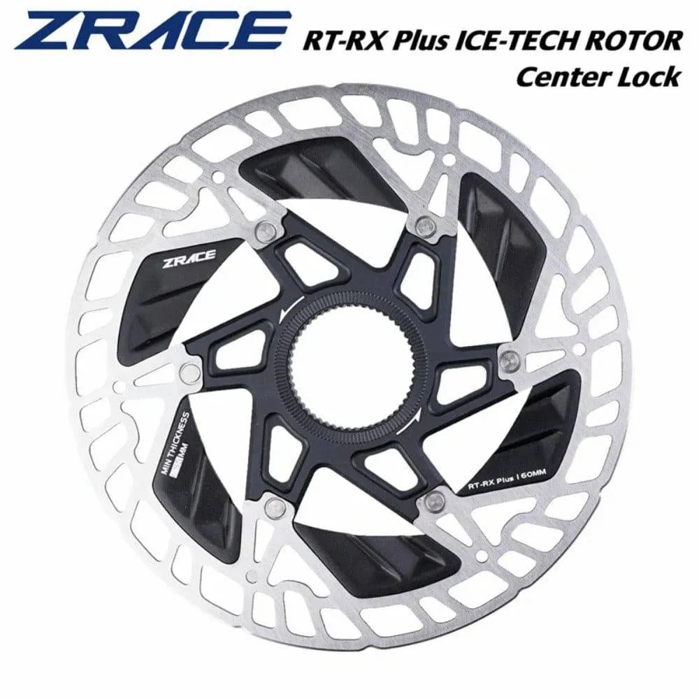 ZRACE RT-RX Plus ICE-TECH Center Lock Disc Rotor, Ultralight Strong heat dissipation floating rotor 160mm Road disc brake